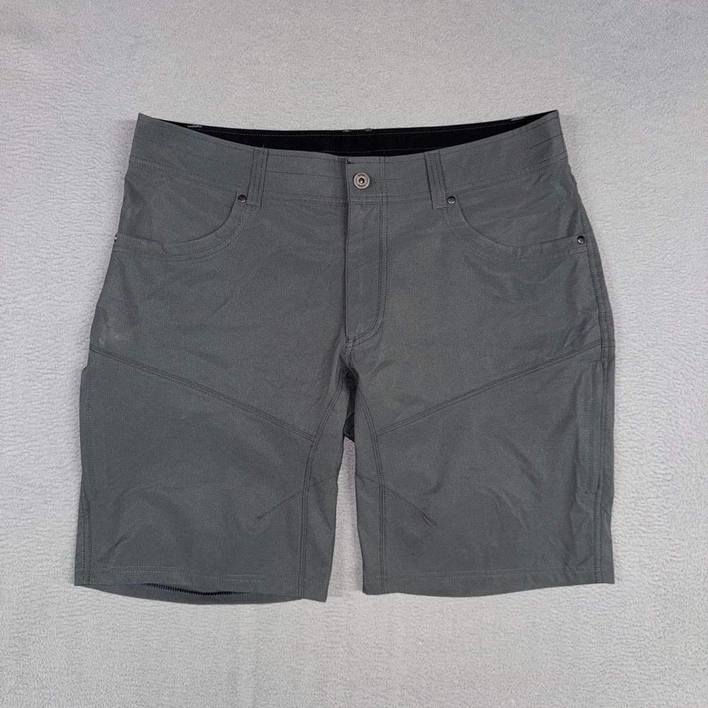 KUHL Silencr Shorts Mens 38 Gray Hiking Outdoor Technical Ripstop Kargo Stretch